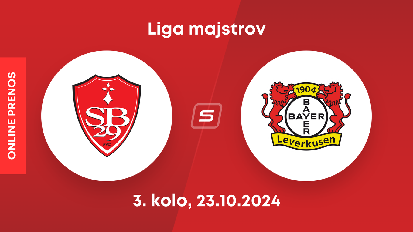 Stade Brest - Bayer Leverkusen: ONLINE prenos zo zápasu 3. kola Ligy majstrov.