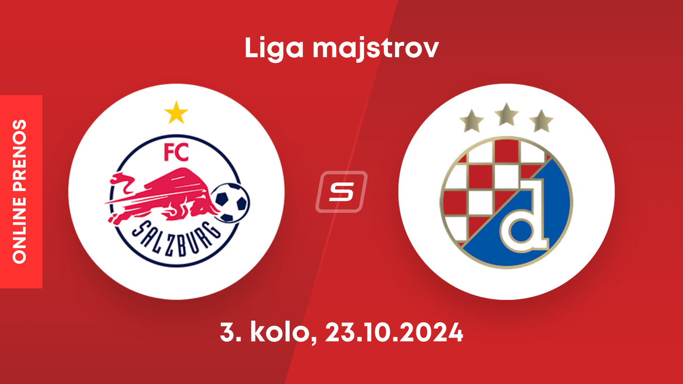 RB Salzburg - Dinamo Záhreb: ONLINE prenos zo zápasu 3. kola Ligy majstrov.