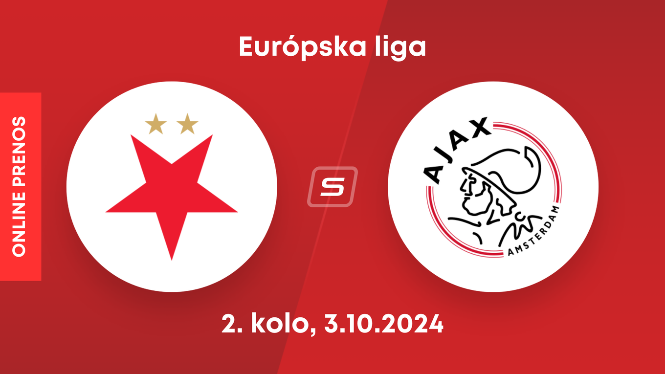 SK Slavia Praha - Ajax Amsterdam: ONLINE prenos zo zápasu 2. kola Európskej ligy.