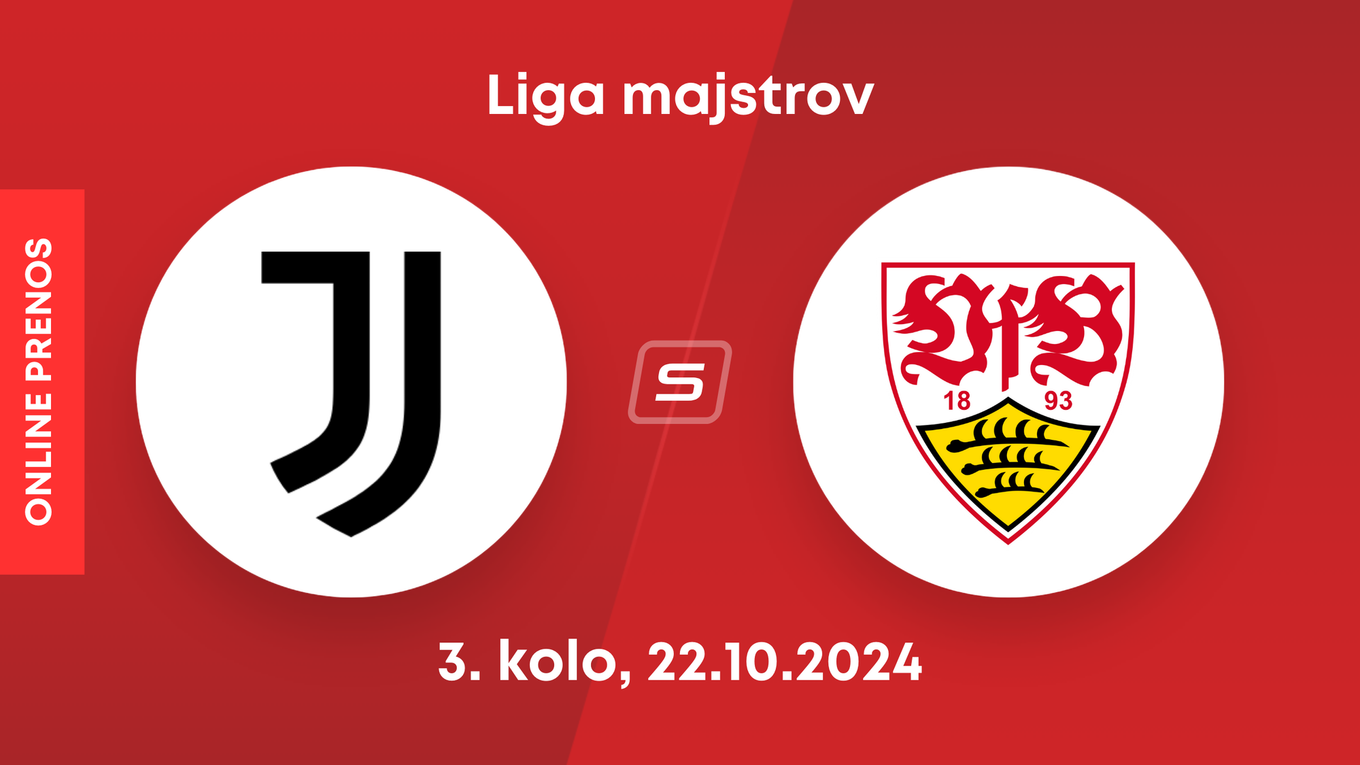 Juventus - Stuttgart: ONLINE prenos zo zápasu 3. kola Ligy majstrov.