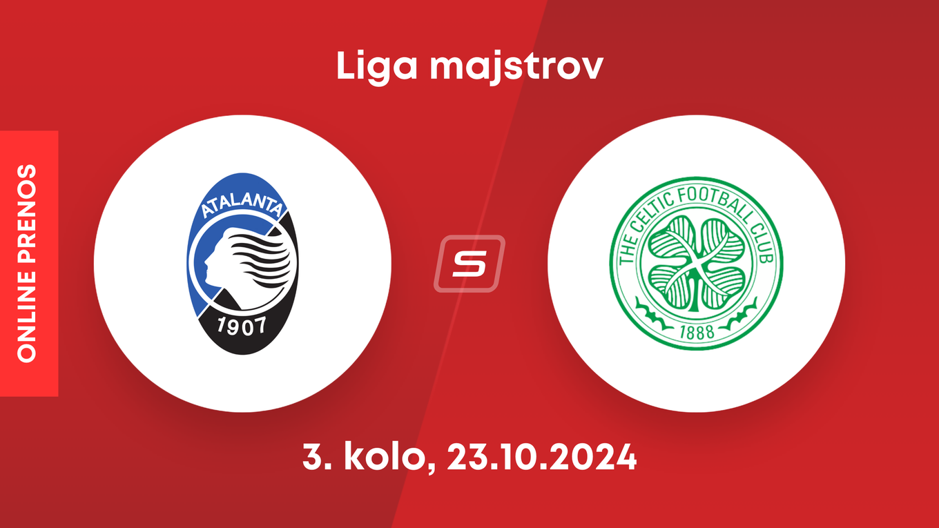 Atalanta Bergamo - Celtic Glasgow: ONLINE prenos zo zápasu 3. kola Ligy majstrov.