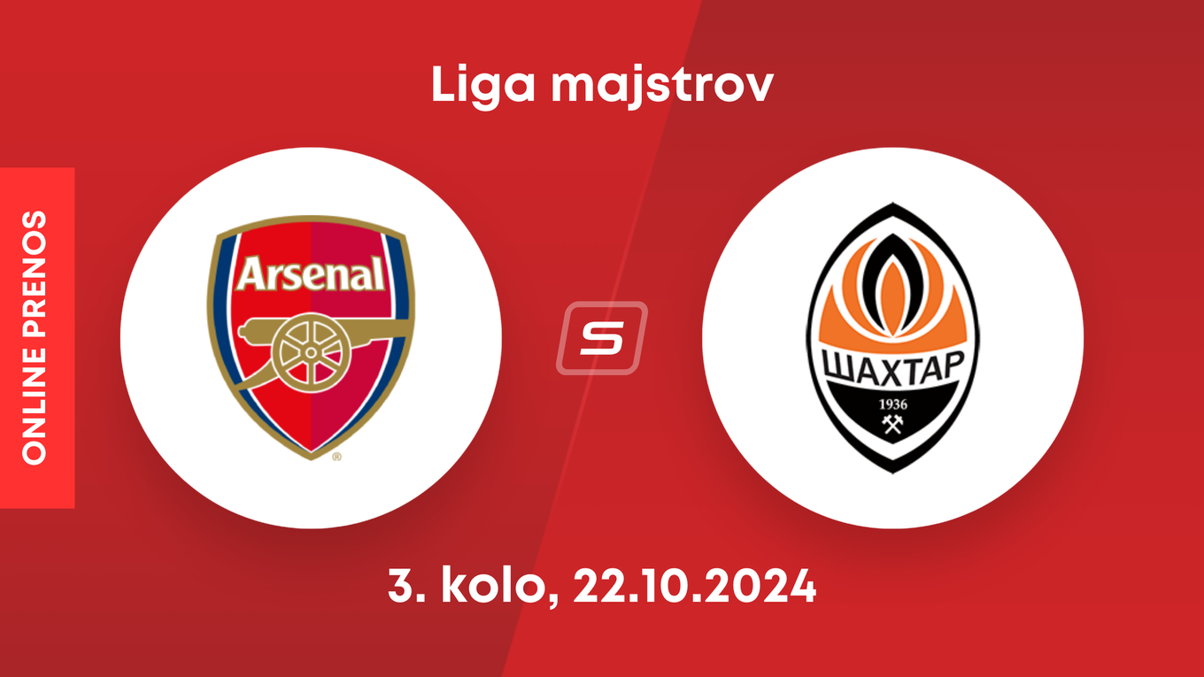 Arsenal FC - Šachtar Doneck: ONLINE prenos zo zápasu 3. kola Ligy majstrov.