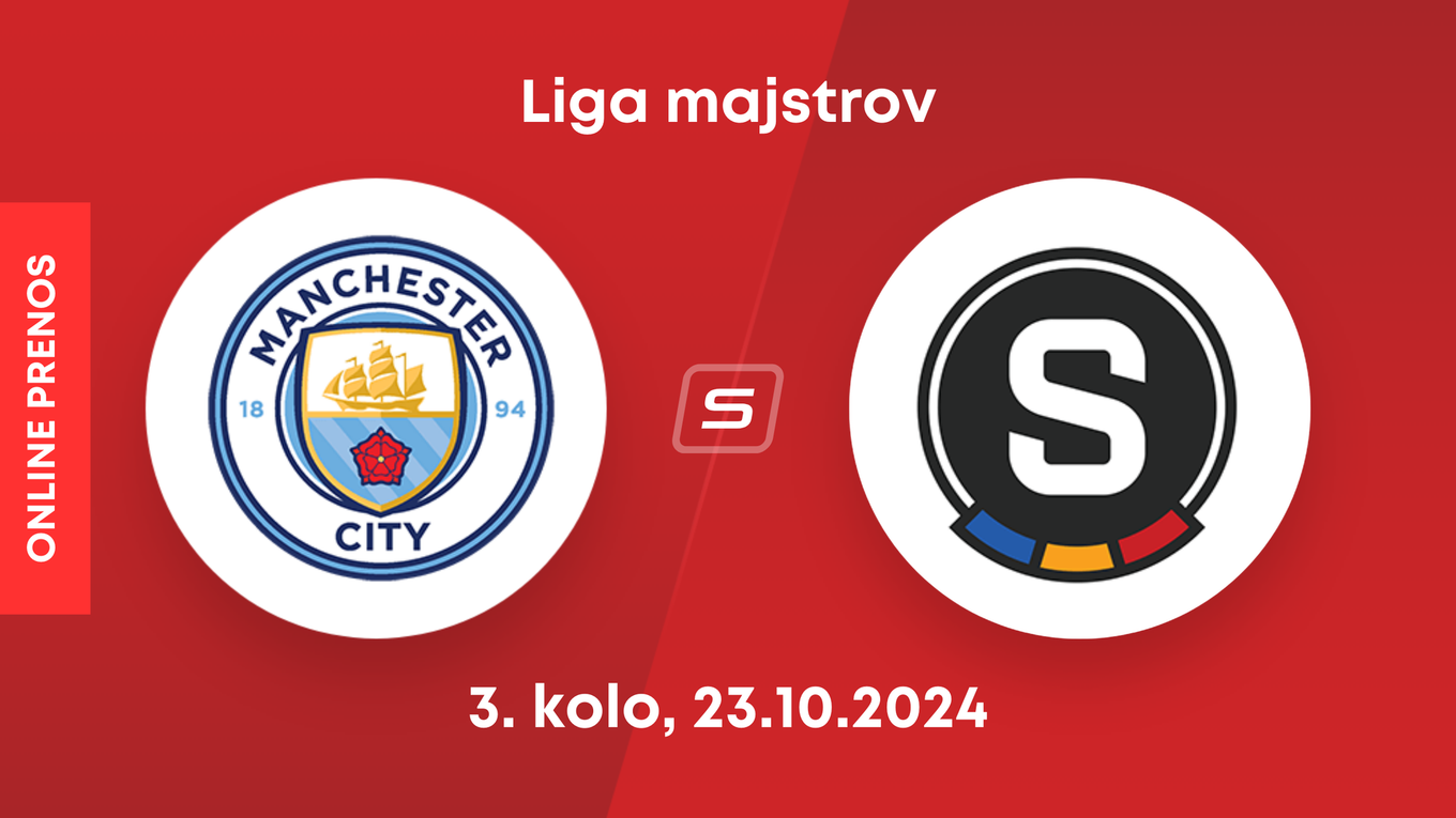 Manchester City - Sparta Praha: ONLINE prenos zo zápasu 3. kola Ligy majstrov.