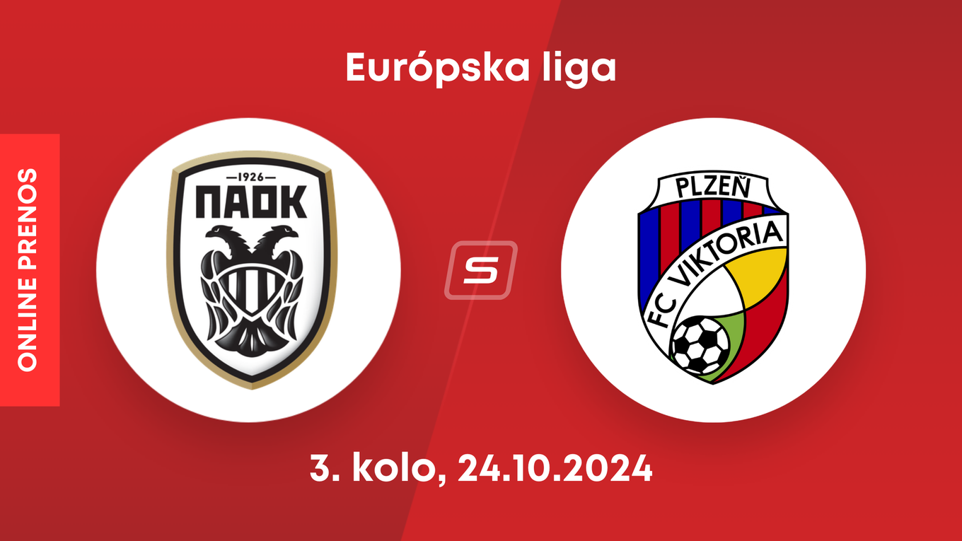 PAOK Solún - Viktoria Plzeň: ONLINE prenos zo zápasu 3. kola Európskej ligy.