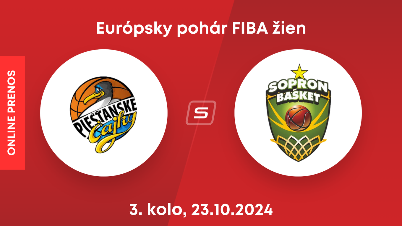 Piešťanské Čajky - Sopron Basket: LIVE STREAM zo zápasu 3. kola Európskeho pohára FIBA žien. 