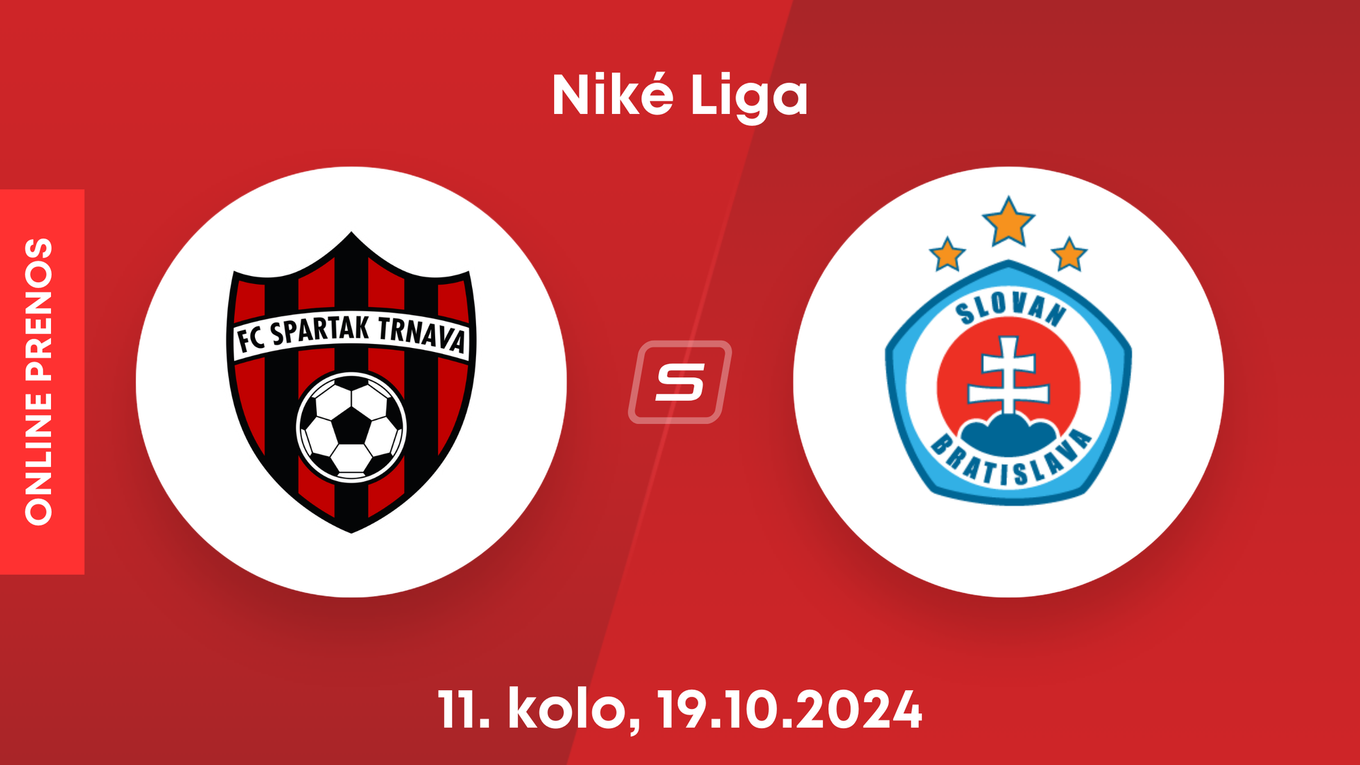 FC Spartak Trnava - ŠK Slovan Bratislava: ONLINE prenos zo zápasu 11. kola Niké ligy.