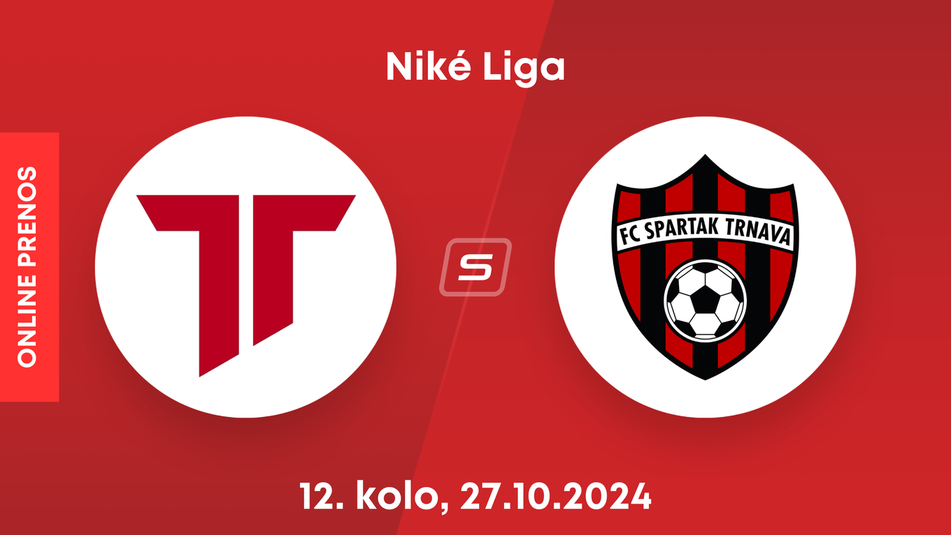 AS Trenčín - FC Spartak Trnava: ONLINE prenos zo zápasu 12. kola Niké ligy.