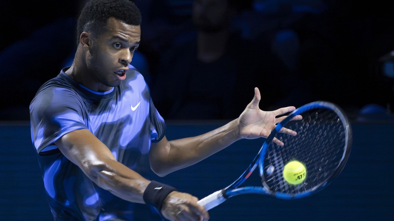 Giovanni Mpetshi Perricard vo finále turnaja ATP v Bazileji.