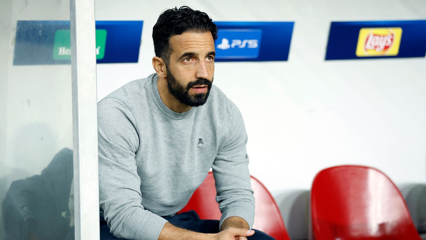 Ruben Amorim v zápase Champions League Sporting CP - SK Sturm Graz 