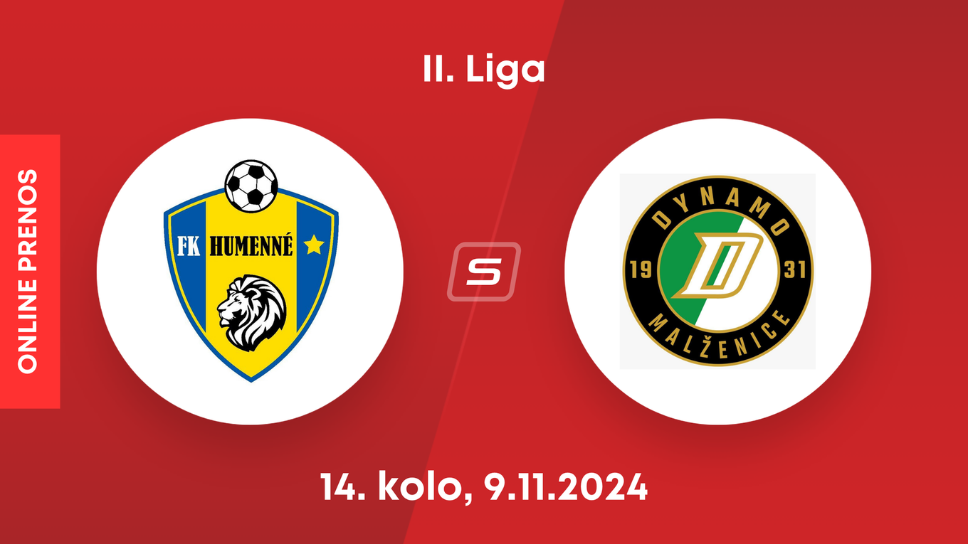 FK Humenné - OFK Malženice: ONLINE prenos zo zápasu 14. kola II. ligy.