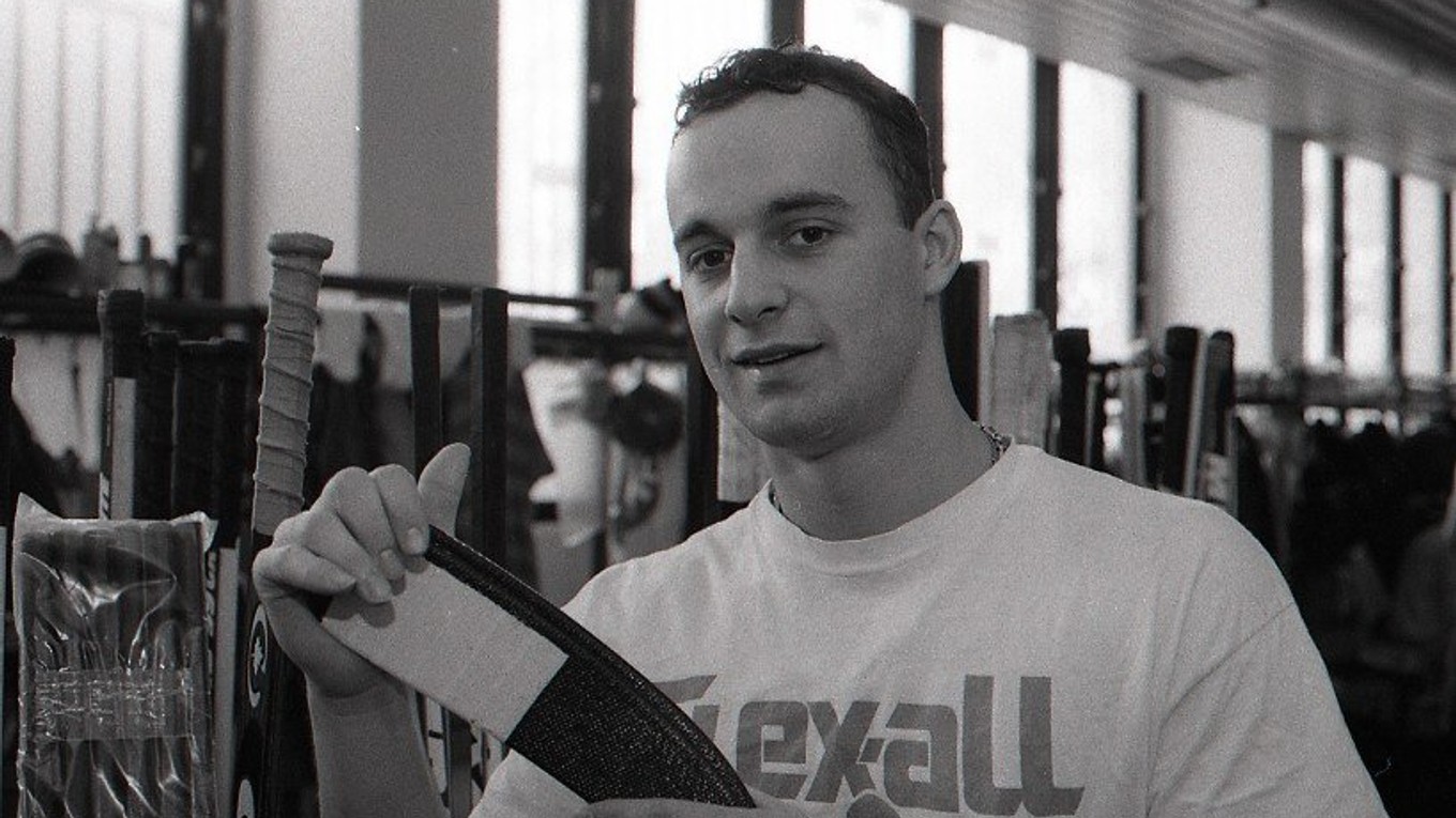 Pavol Demitra pred MS 1996 vo Viedni. 