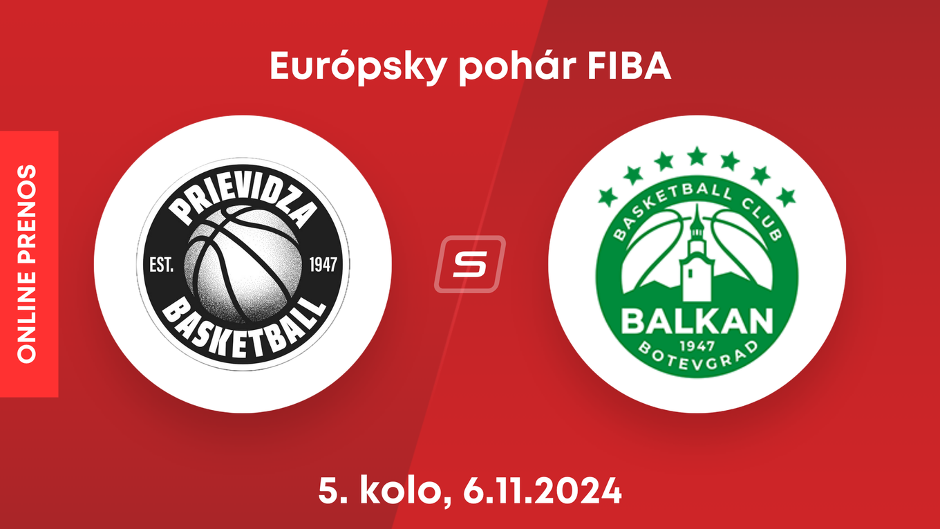 BC Prievidza - Balkan Botevgrad: LIVE STREAM zo zápasu 5. kola Európskeho pohára FIBA. 