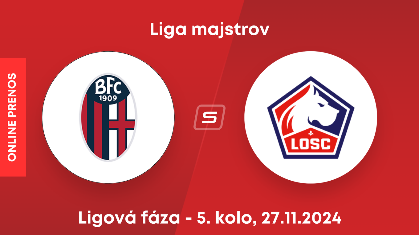 Bologna FC - Lille OSC: ONLINE prenos zo zápasu 5. kola ligovej fázy Ligy majstrov.