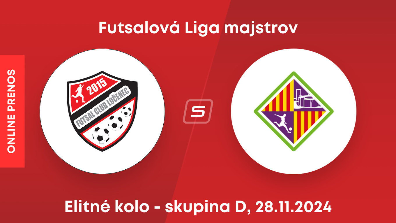 MIMEL Lučenec - Palma Mallorca: ONLINE prenos zo zápasu skupiny D v elitnom kole futsalovej Ligy majstrov.