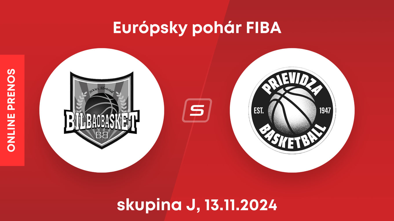 Bilbao - BC Prievidza: LIVE STREAM zo zápasu 5. kola Európskeho pohára FIBA. 