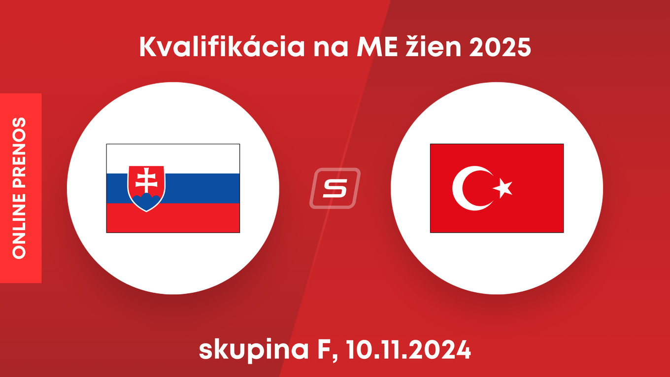 Slovensko vs. Turecko: LIVE STREAM zo zápasu kvalifikácie na ME žien 2025. 