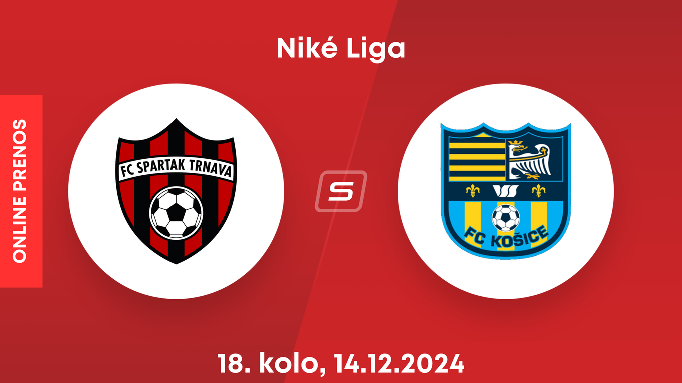 FC Spartak Trnava - FC Košice: ONLINE prenos zo zápasu 18. kola Niké ligy.