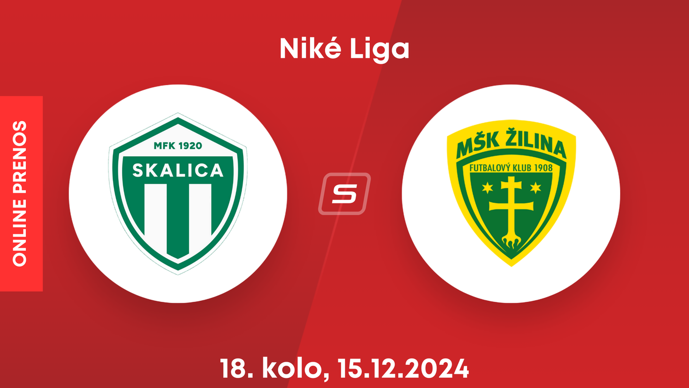 MFK Skalica - MŠK Žilina: ONLINE prenos zo zápasu 18. kola Niké ligy.