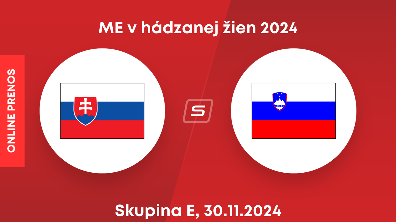 Slovensko - Slovinsko: ONLINE prenos zo zápasu skupiny E na ME v hádzanej žien 2024.