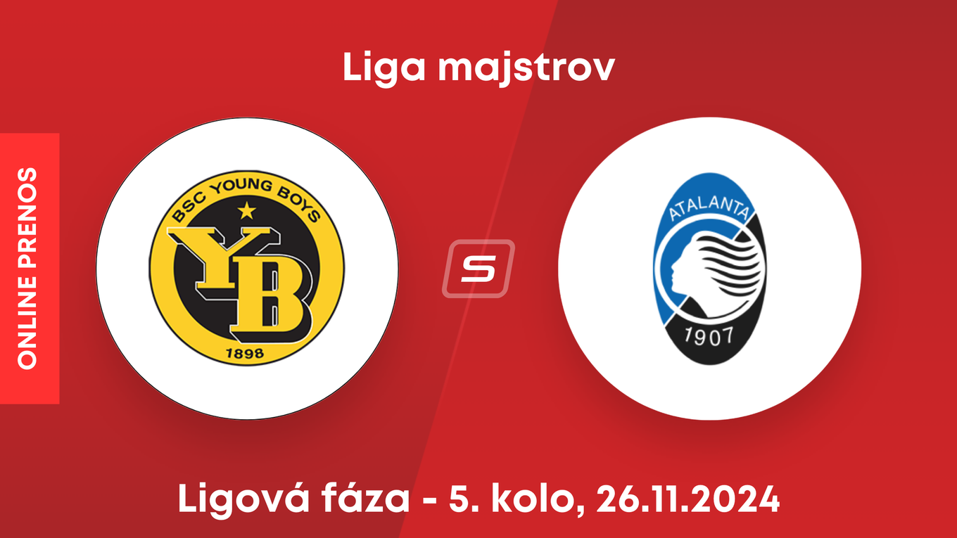 Young Boys Bern - Atalanta Bergamo: ONLINE prenos zo zápasu 5. kola ligovej fázy Ligy majstrov.