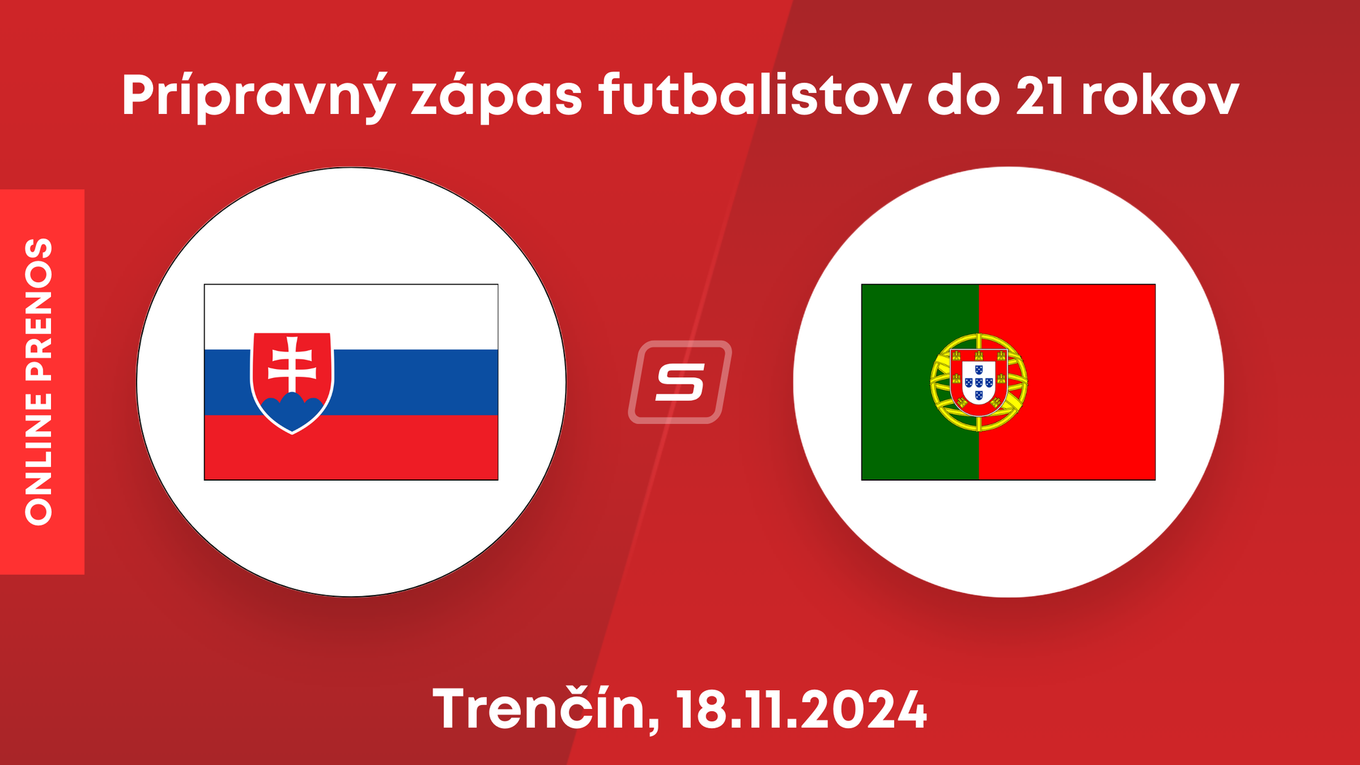 Slovensko U21 - Portugalsko U21: ONLINE z prípravného futbalového zápasu v Trenčíne.