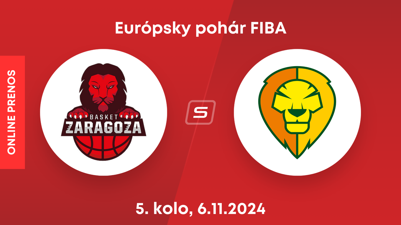 Casademont Zaragoza - Patrioti Levice: LIVE STREAM zo zápasu 5. kola Európskeho pohára FIBA