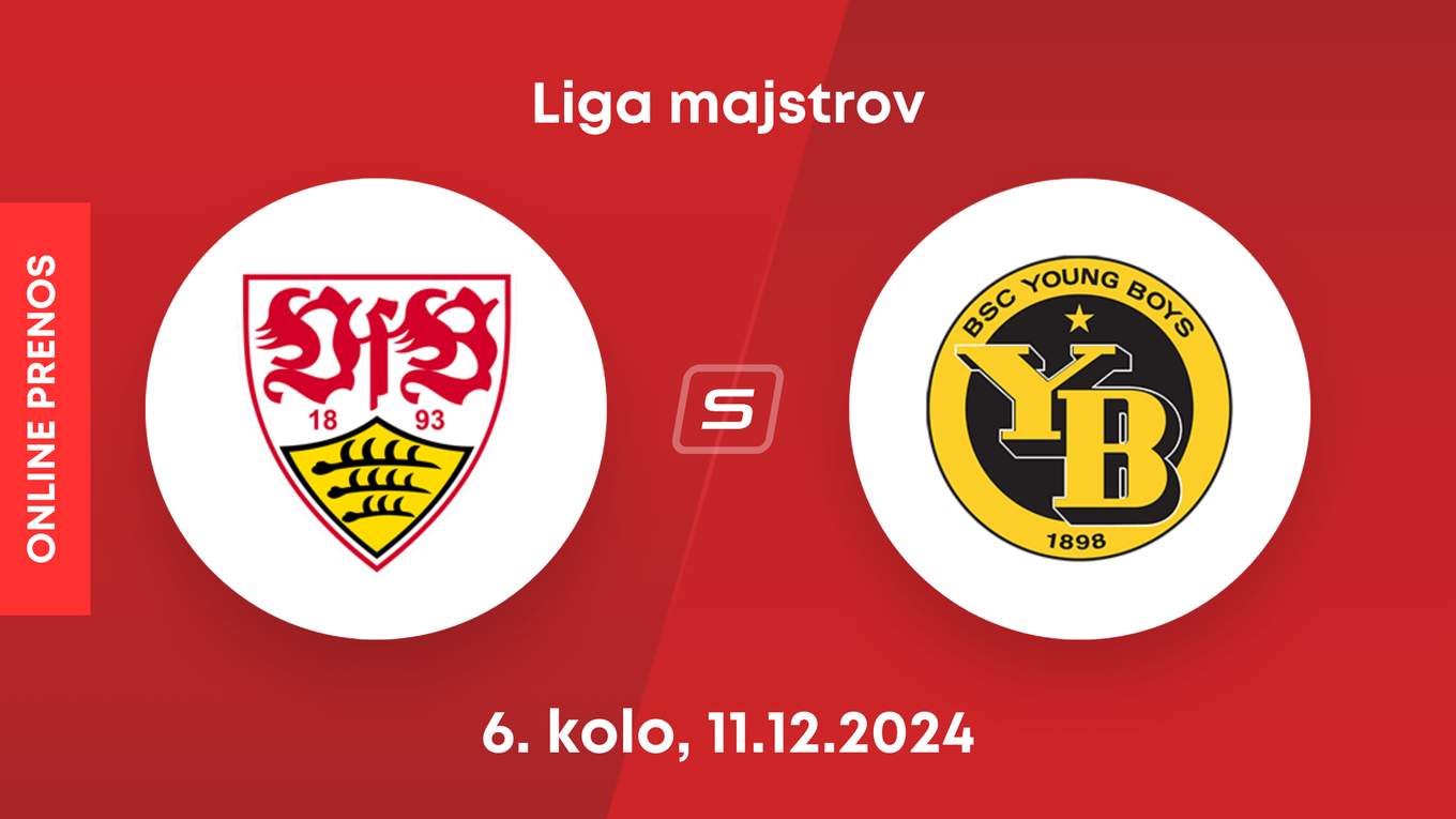 Stuttgart - YB Bern: ONLINE prenos zo zápasu 6. kola Ligy majstrov. 