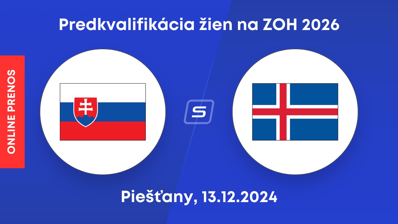 Slovensko vs. Island: ONLINE prenos zo zápasu predkvalifikácie žien na ZOH 2026