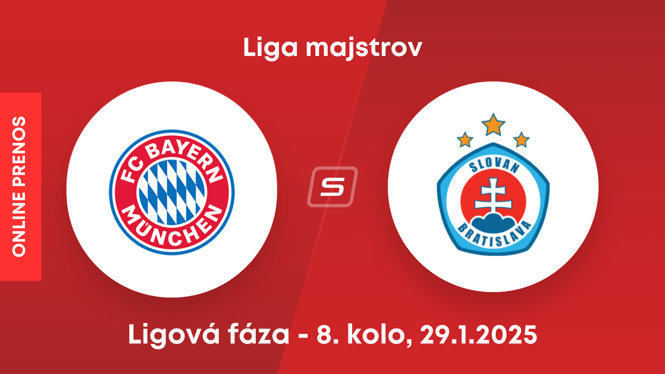 Bayern Mníchov - ŠK Slovan Bratislava: ONLINE prenos zo zápasu 8. kola Ligy majstrov. 