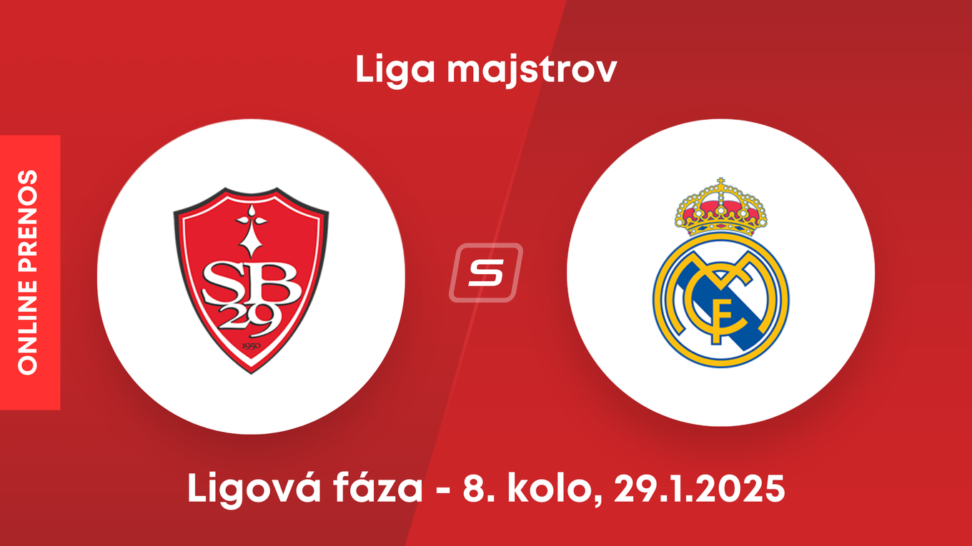 Stade Brest - Real Madrid: ONLINE prenos zo zápasu 8. kola Ligy majstrov. 