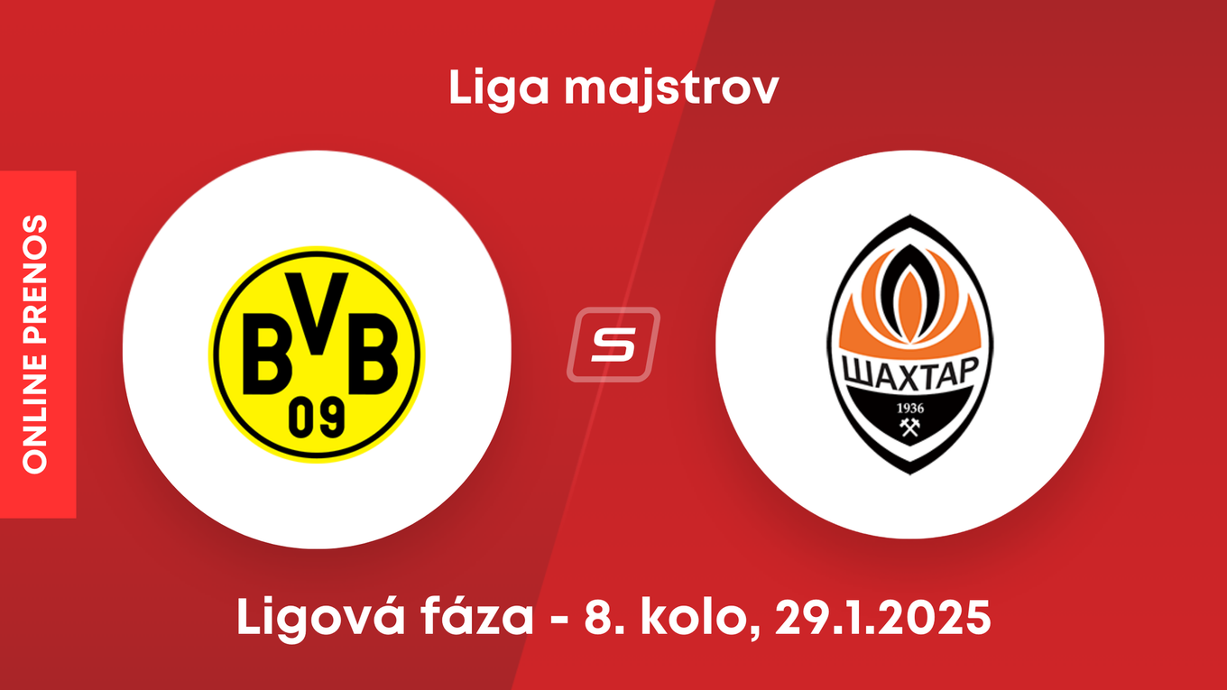 Borussia Dortmund - Šachtar Doneck: ONLINE prenos zo zápasu 8. kola Ligy majstrov. 