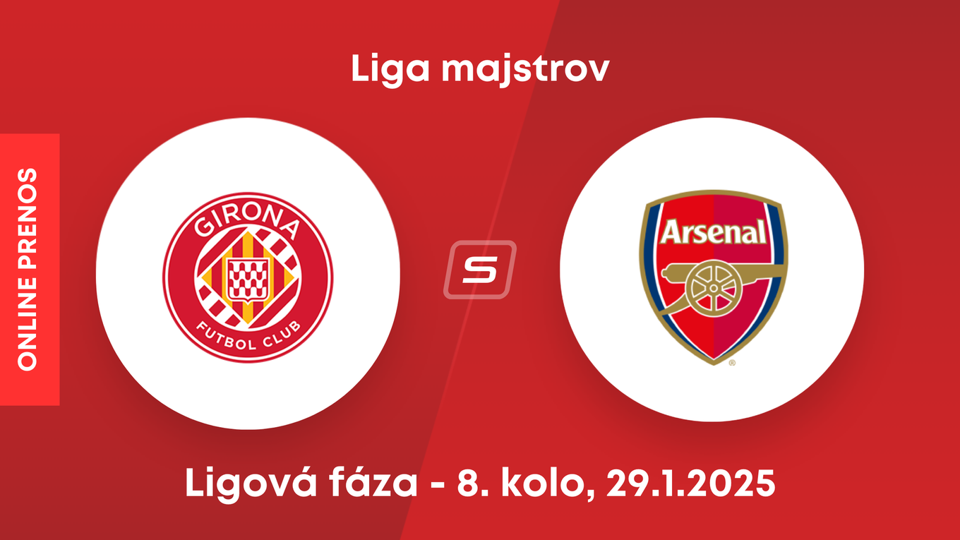 Girona FC - Arsenal FC: ONLINE prenos zo zápasu 8. kola Ligy majstrov. 