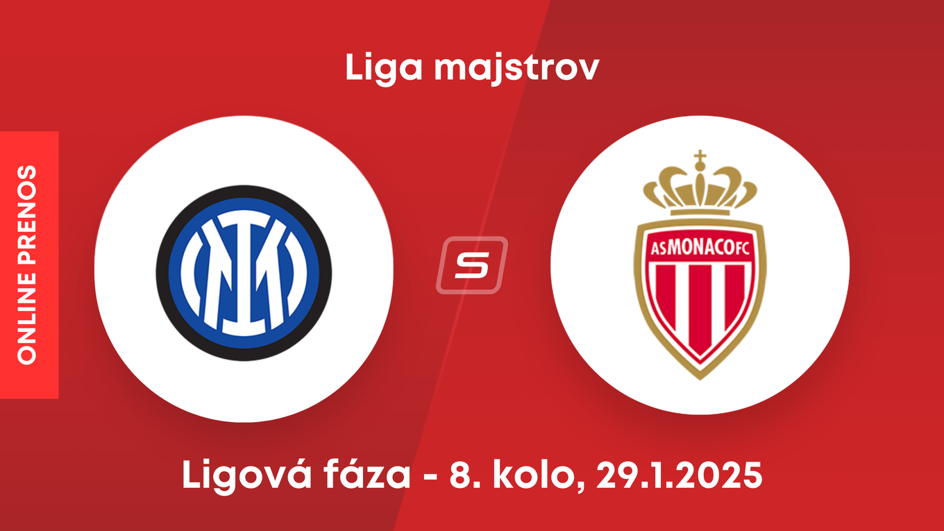 Inter Miláno - AS Monaco: ONLINE prenos zo zápasu 8. kola Ligy majstrov. 