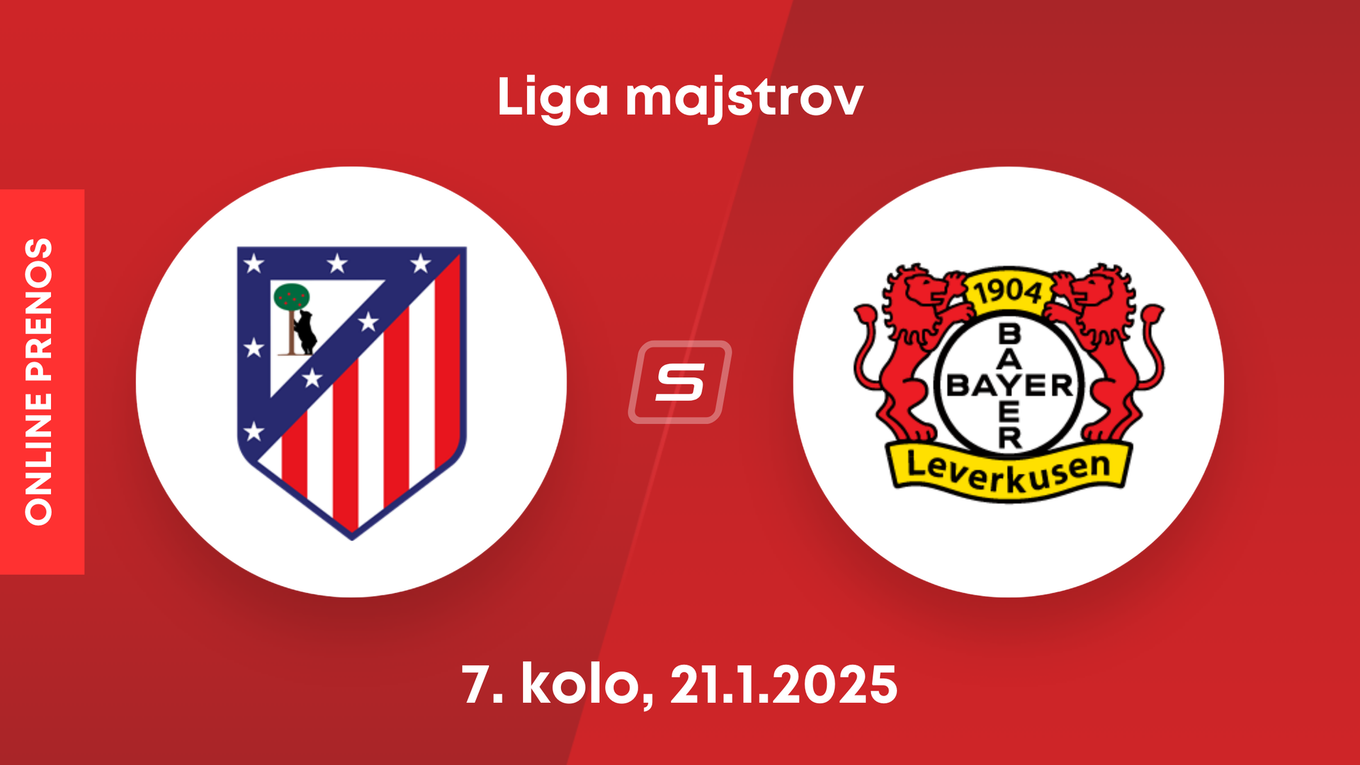 Atlético Madrid - Bayer Leverkusen: ONLINE prenos zo zápasu 7. kola Ligy majstrov. 