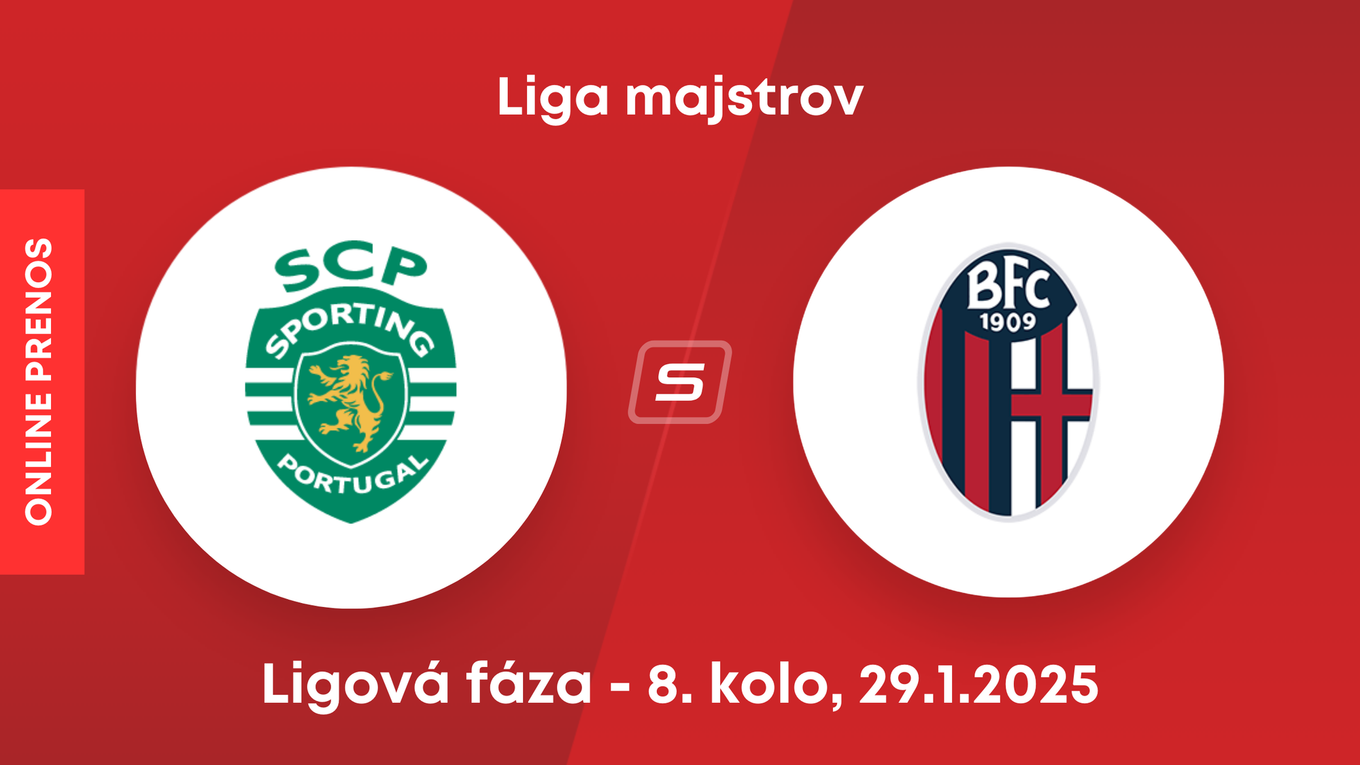 Sporting Lisabon - Bologna FC: ONLINE prenos zo zápasu 8. kola ligovej fázy Ligy majstrov. 