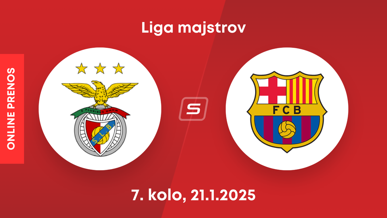 Benfica Lisabon - FC Barcelona: ONLINE prenos zo zápasu 7. kola Ligy majstrov. 