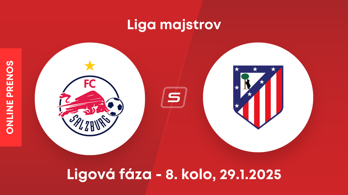 FC Red Bull Salzburg - Atlético Madrid: ONLINE prenos zo zápasu 8. kola ligovej fázy Ligy majstrov. 