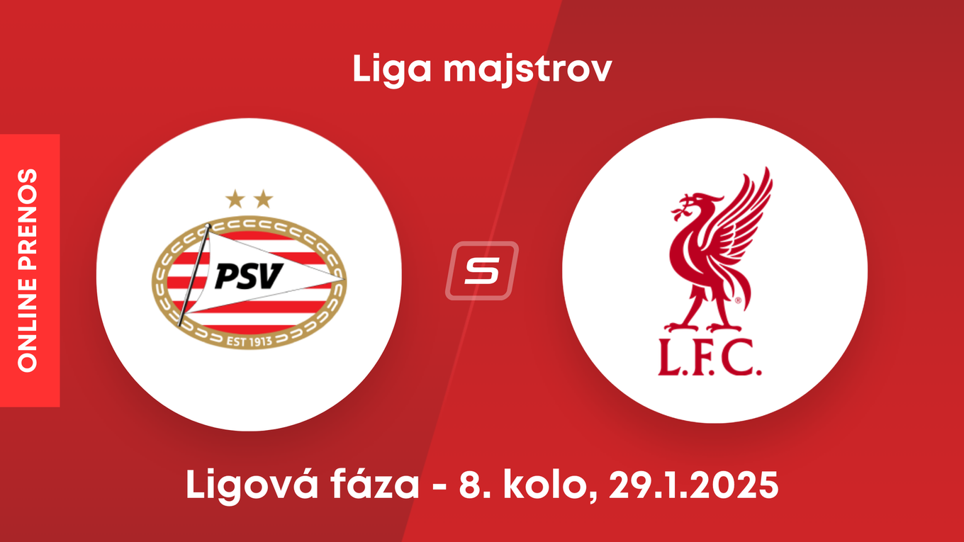 PSV Eindhoven - Liverpool FC: ONLINE prenos zo zápasu 8. kola ligovej fázy Ligy majstrov. 