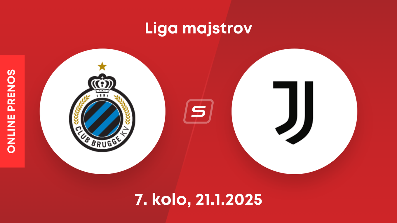 Bruggy - Juventus: ONLINE prenos zo zápasu 7. kola Ligy majstrov. 