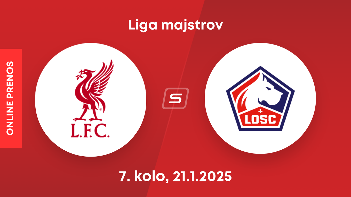 Liverpool - Lille: ONLINE prenos zo zápasu 7. kola Ligy majstrov. 