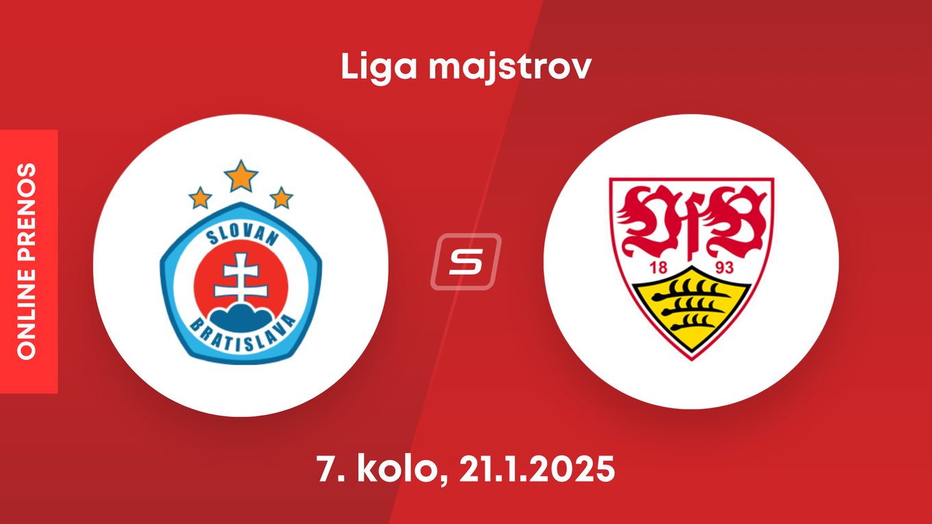 Slovan Bratislava - Stuttgart: ONLINE prenos zo zápasu 7. kola Ligy majstrov. 