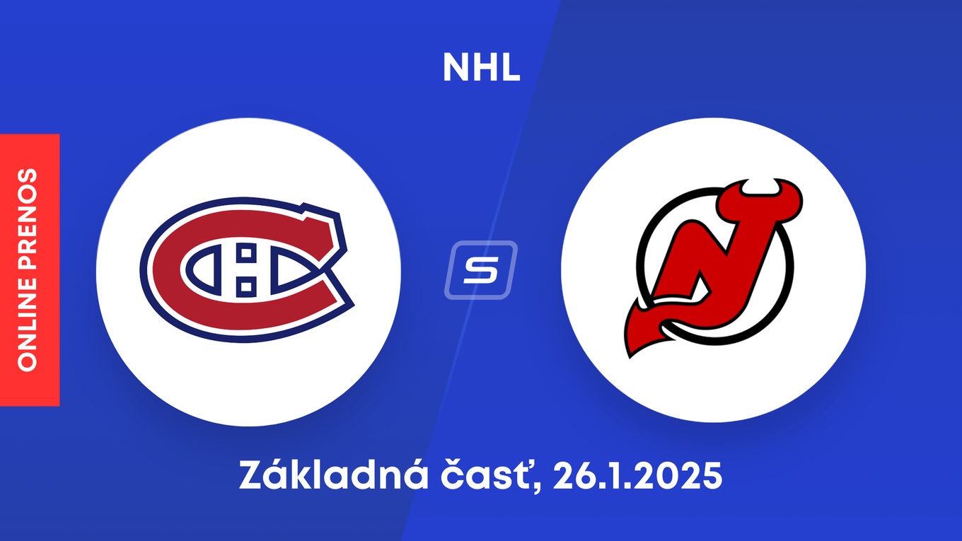 Montreal Canadiens - New Jersey Devils: ONLINE prenos zo zápasu NHL. Predstavia sa aj Juraj Slafkovský a Tomáš Tatar. 