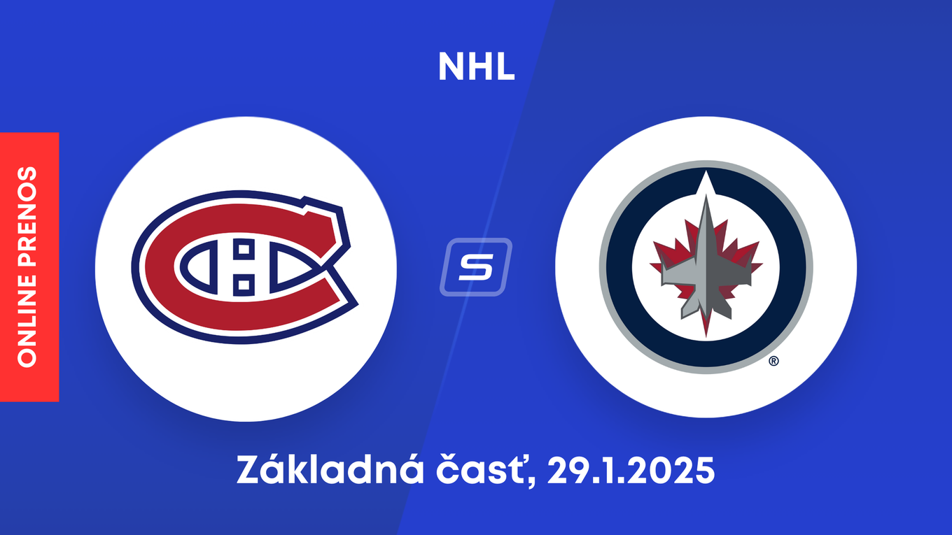 Montreal Canadiens - Winnipeg Jets: ONLINE prenos zo zápasu NHL.