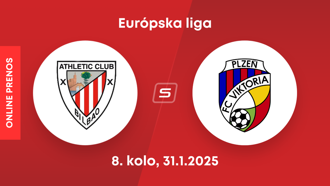 Athletic Bilbao - FC Viktoria Plzeň: ONLINE prenos zo zápasu 8. kola Európskej ligy.