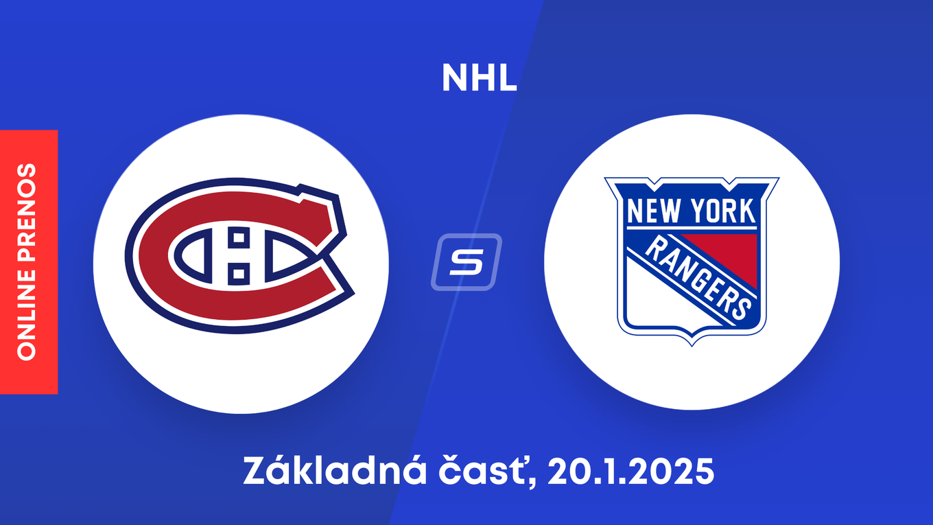 Montreal Canadiens - New York Rangers: ONLINE prenos zo zápasu NHL.