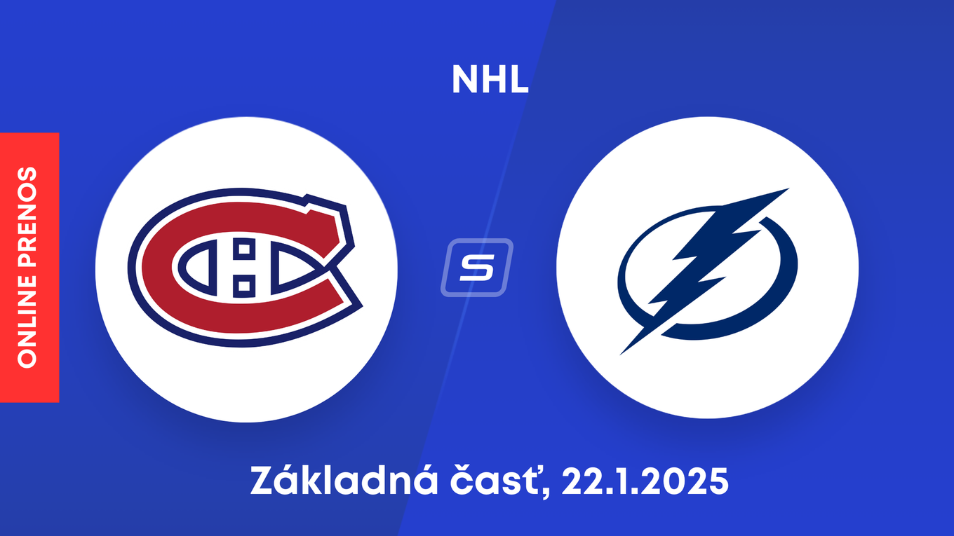 Montreal Canadiens - Tampa Bay Lighting: ONLINE prenos zo zápasu NHL.