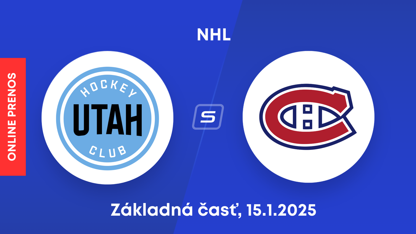 Utah Hockey Club - Montreal Canadiens: ONLINE prenos zo zápasu NHL.