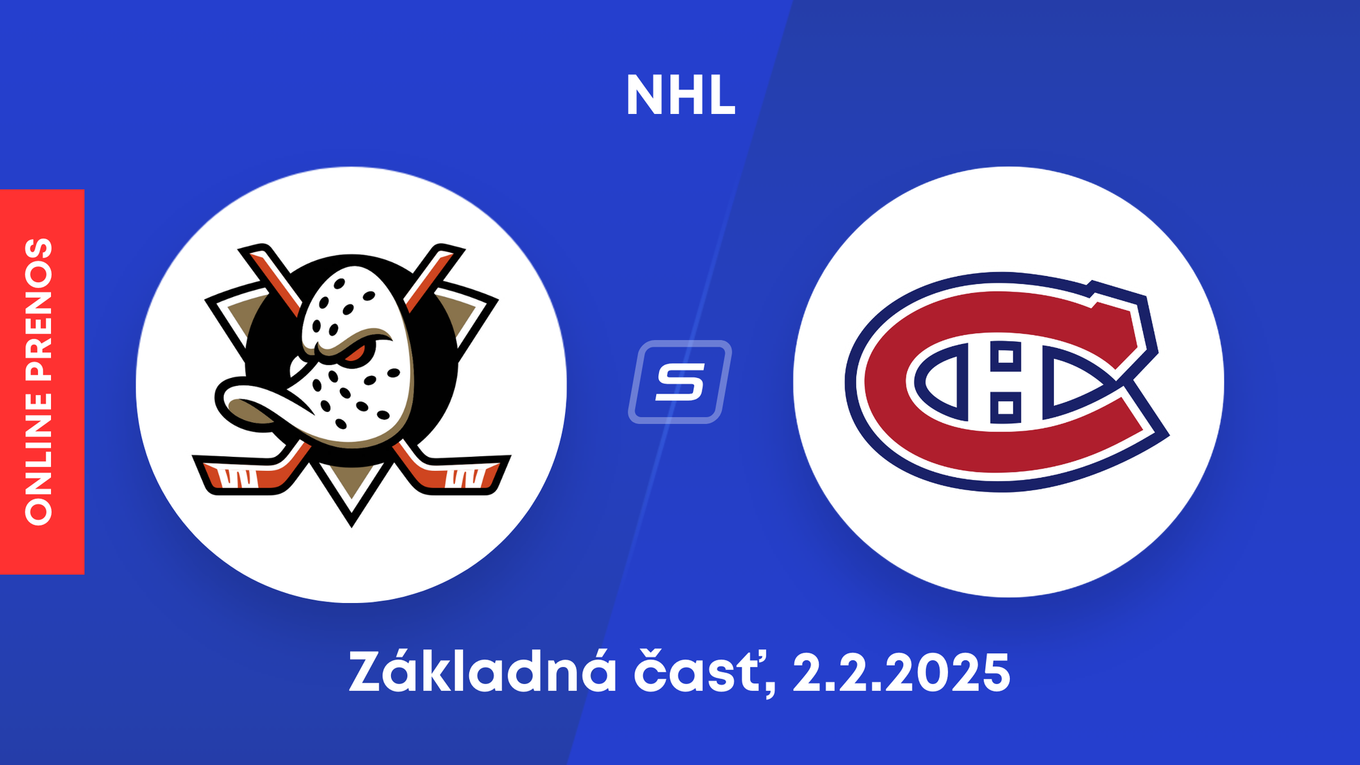 Anaheim Ducks - Montreal Canadiens: ONLINE prenos zo zápasu NHL.