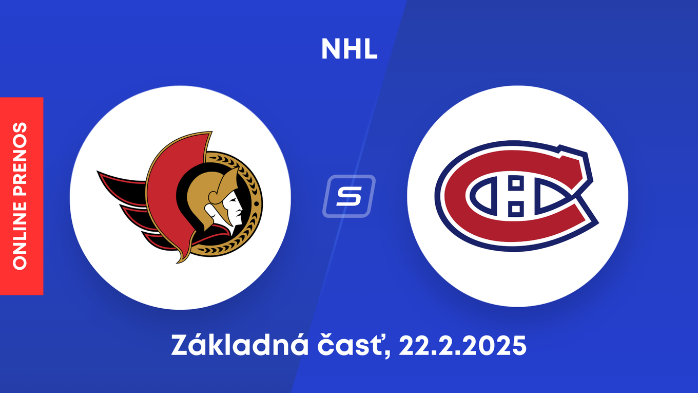 Ottawa Senators - Montreal Canadiens: ONLINE prenos zo zápasu NHL.