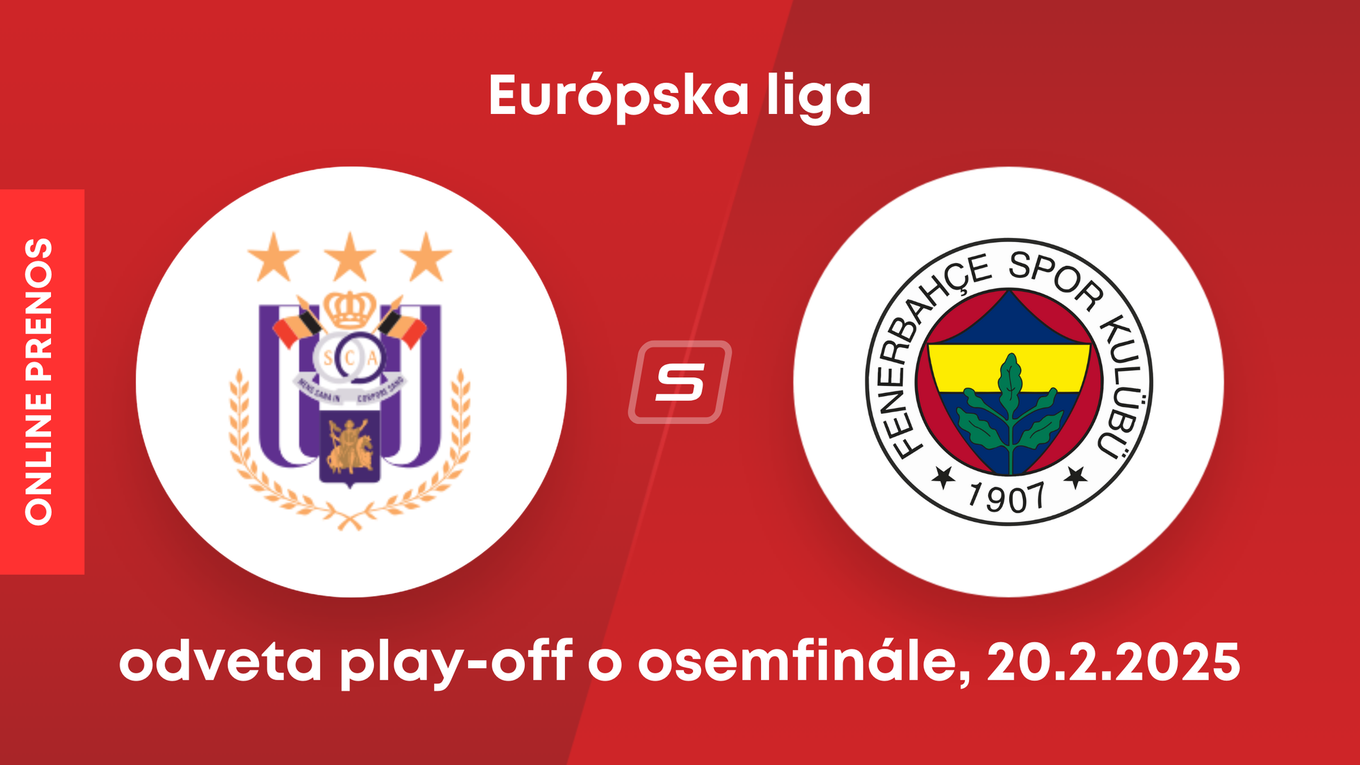 RSC Anderlecht - Fenerbahce Istanbul: ONLINE prenos zo zápasu Európskej ligy.